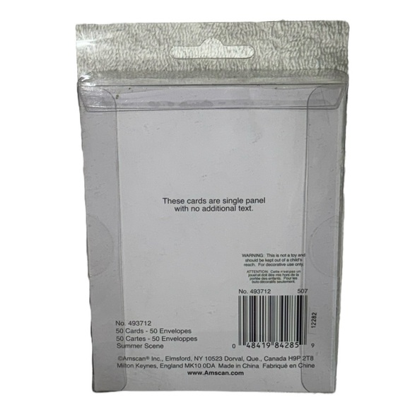 Amscan novelty invitations and envelopes. Set of 50 brand new in package cards! - Picture 3 of 7